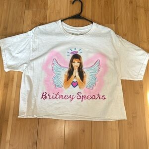 UO Britney Spears graphic crop tshirt